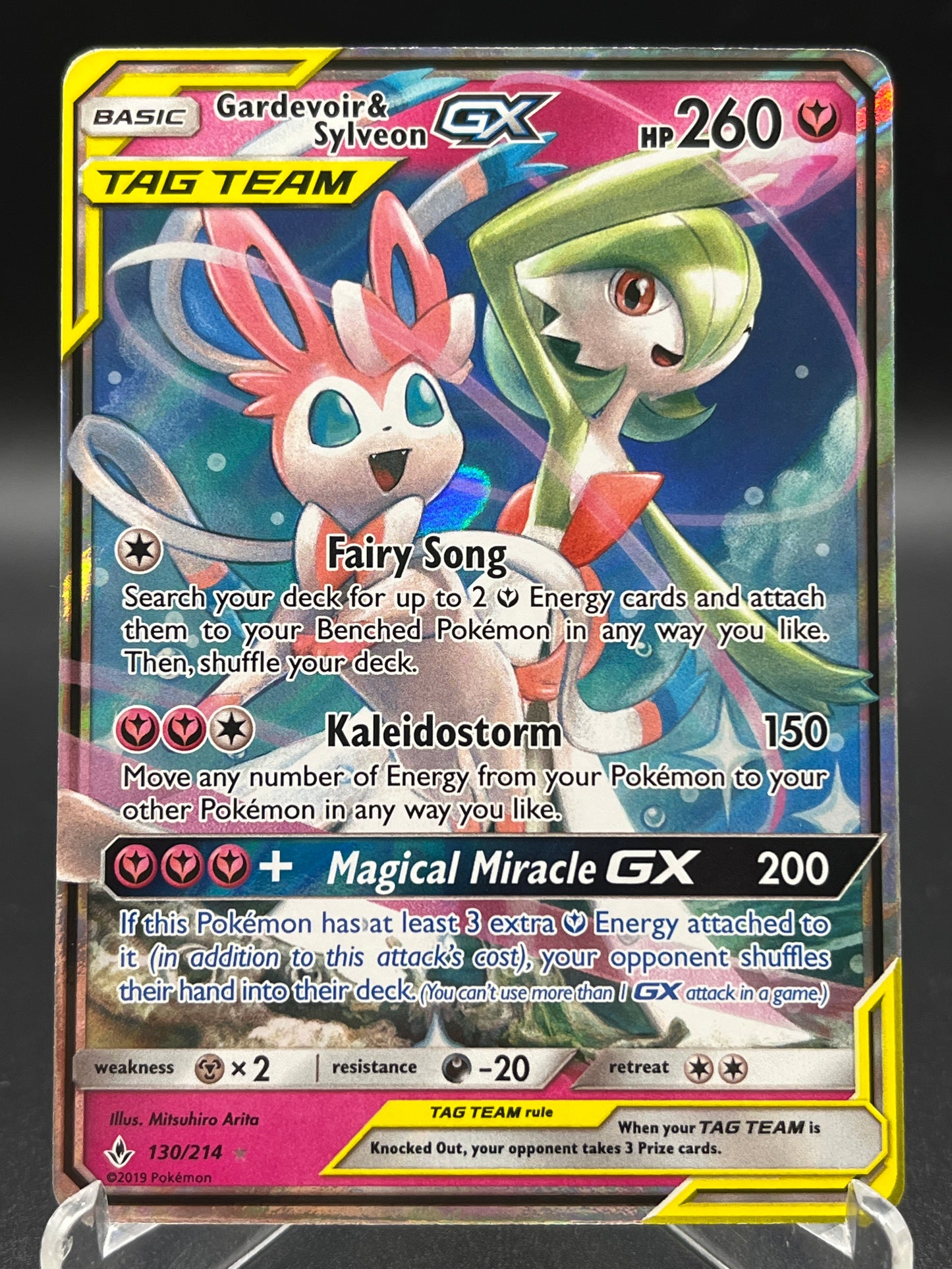 Pokémon TCG: 2019 Gardevoir & Sylveon GX 130/214 Unbroken Bonds Tag Team