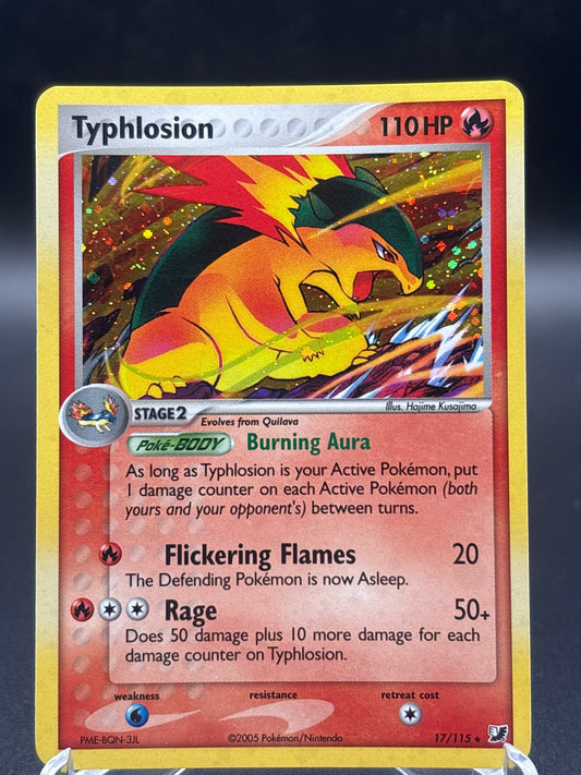Pokémon TCG: 2005 Typhlosion 17/115 Unseen Forces Holo