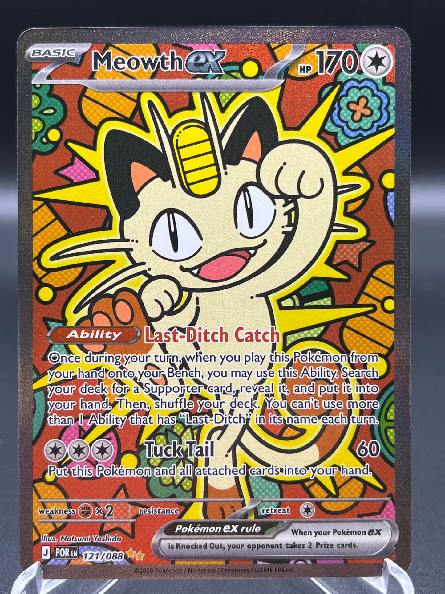 Pokémon TCG: 2026 Meowth ex - 121/088 - ME03: Perfect Order