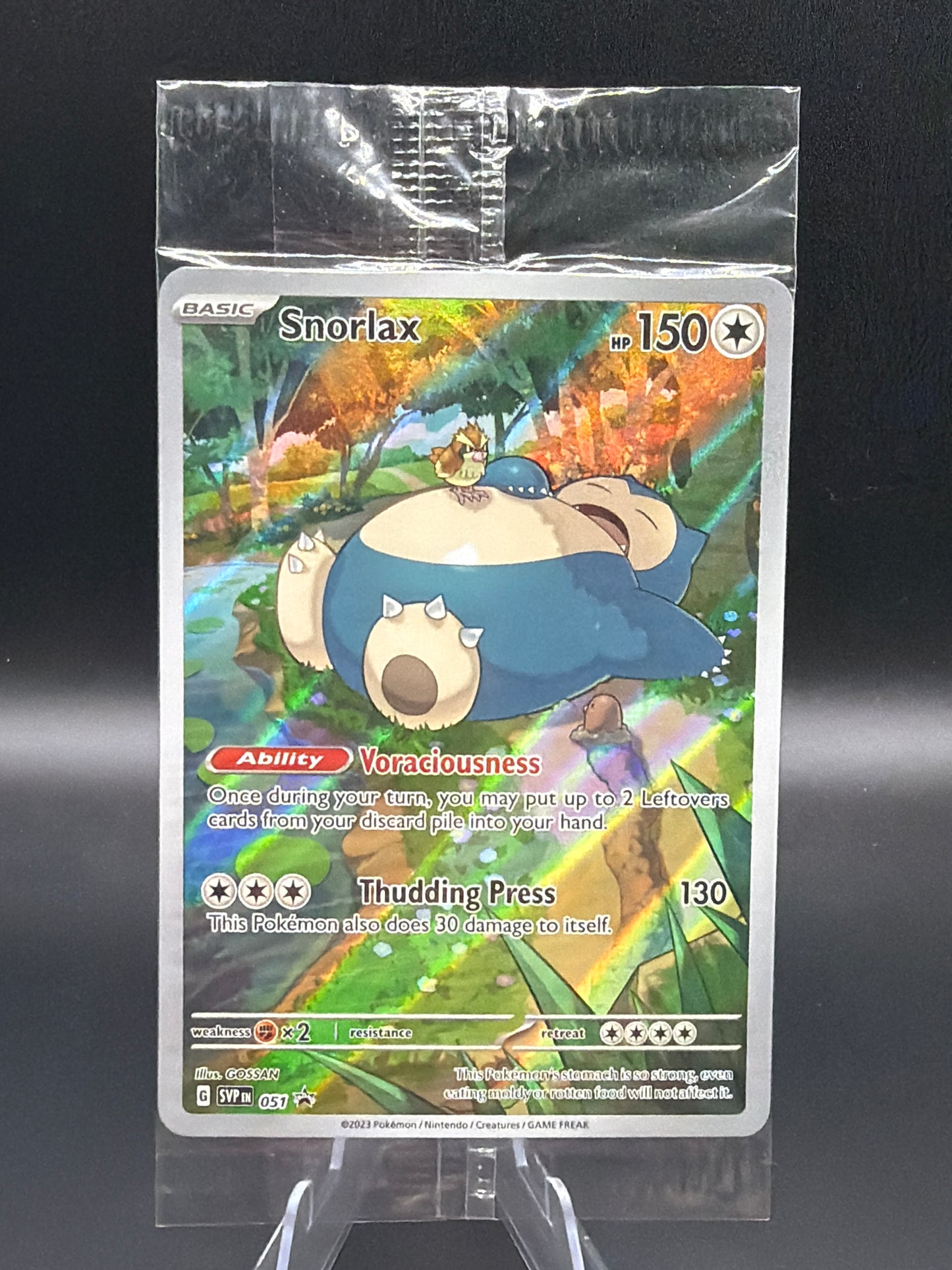 Pokémon TCG: 2023 Snorlax #051 SV: Scarlet & Violet Promo Sealed