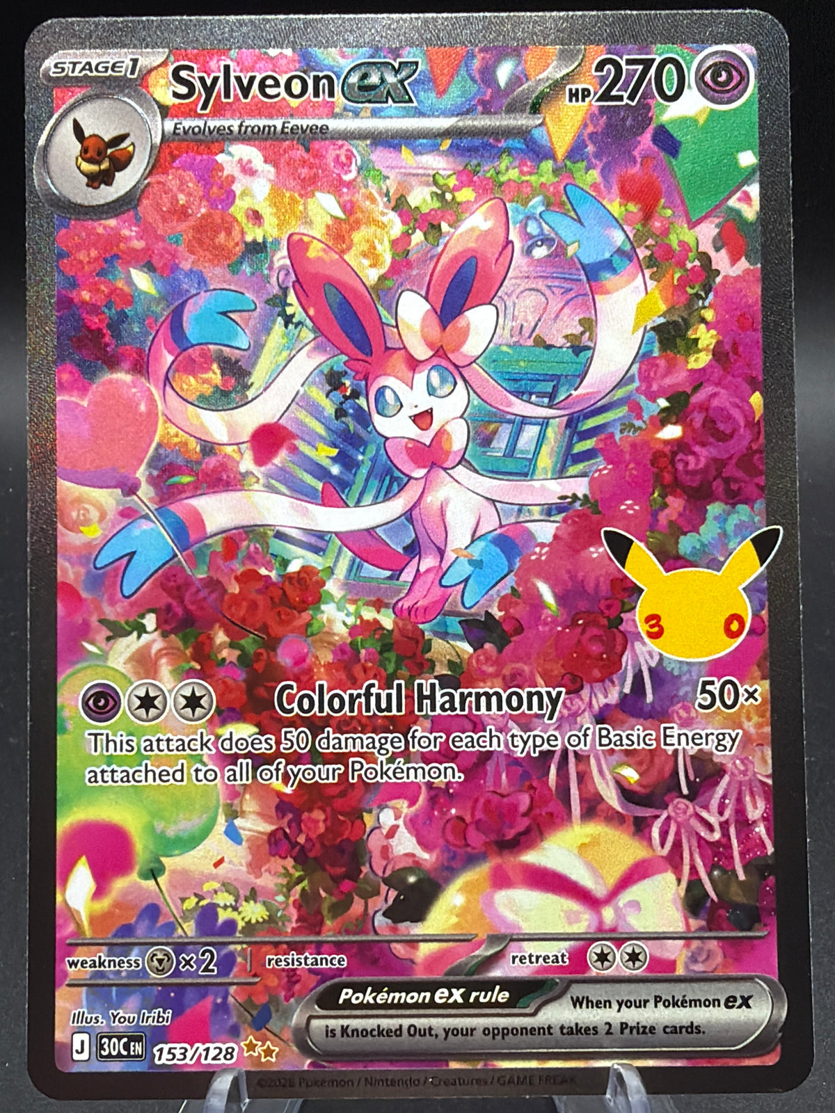 Pokémon TCG: 2026 Sylveon ex 153/128 - ME: 30th Celebration  (30C)