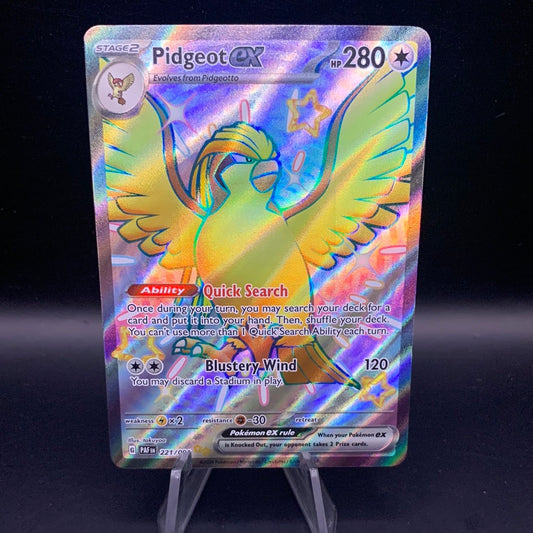 Pokémon TCG: 2024 Pidgeot ex 221/091 SV: Paldean Fates