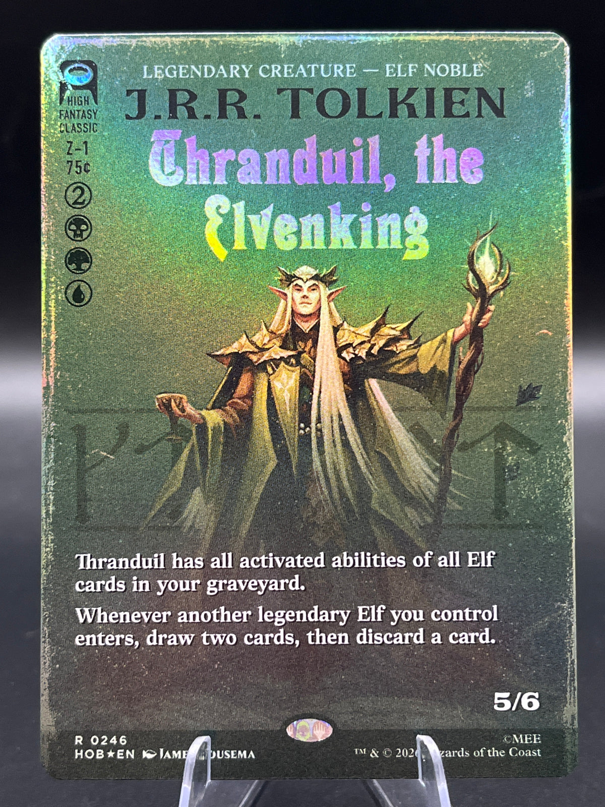 Magic The Gathering: 2026 Thranduil, the Elvenking (Borderless) - The Hobbit