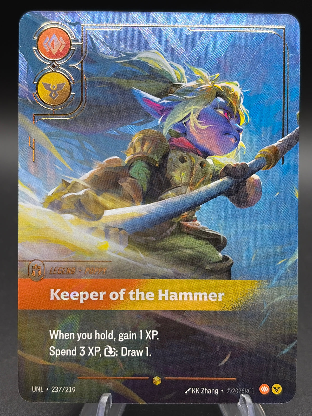Riftbound TCG: Poppy, Keeper of the Hammer (Overnumbered) - Unleashed (UNL)