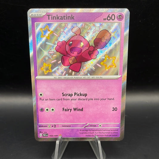 Pokémon TCG: 2024 Tinkatink 165/091 S&V Paldean Fates Baby Shiny