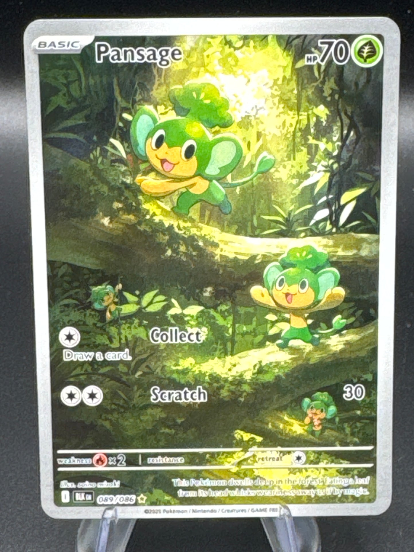 Pokémon TCG: 2025 Pansage 089/086  SV: Black Bolt