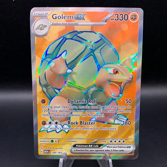Pokémon TCG: 2023 Golem ex 189/165 Scarlet & Violet 151 Full Art