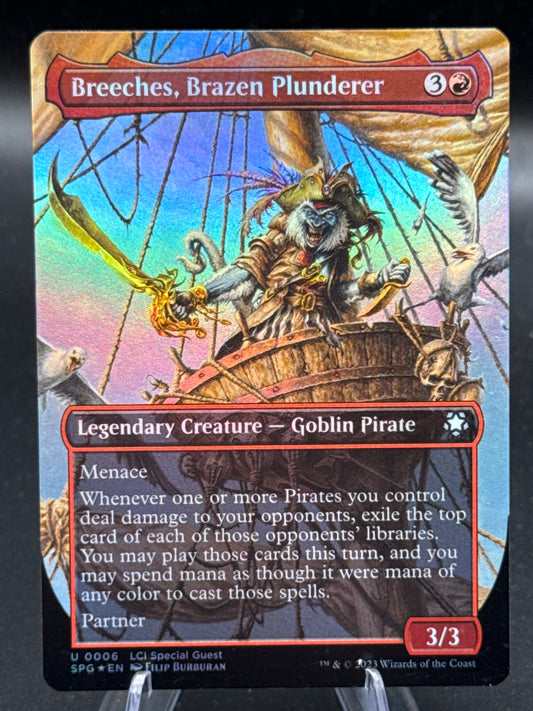MTG TCG: Breeches, Brazen Plunderer (Borderless) U 006 - Special Guests