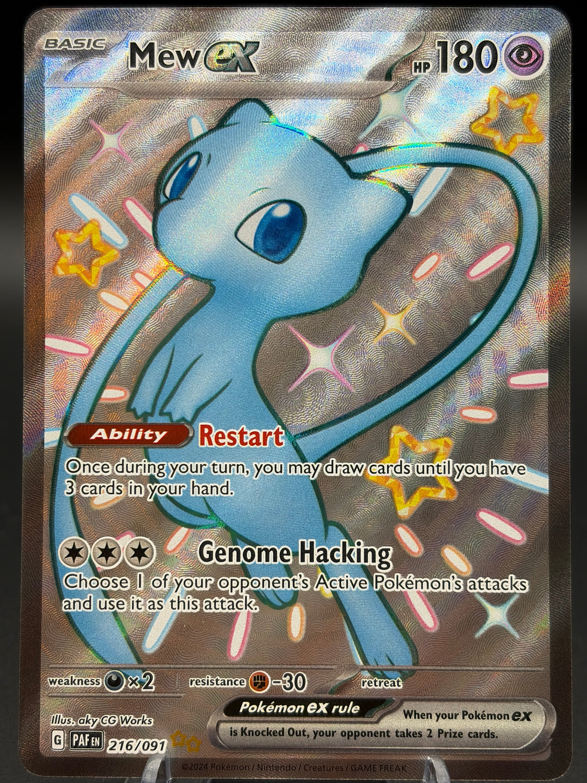 Pokémon TCG: 2024 Mew ex 216/091 SV: Paldean Fates