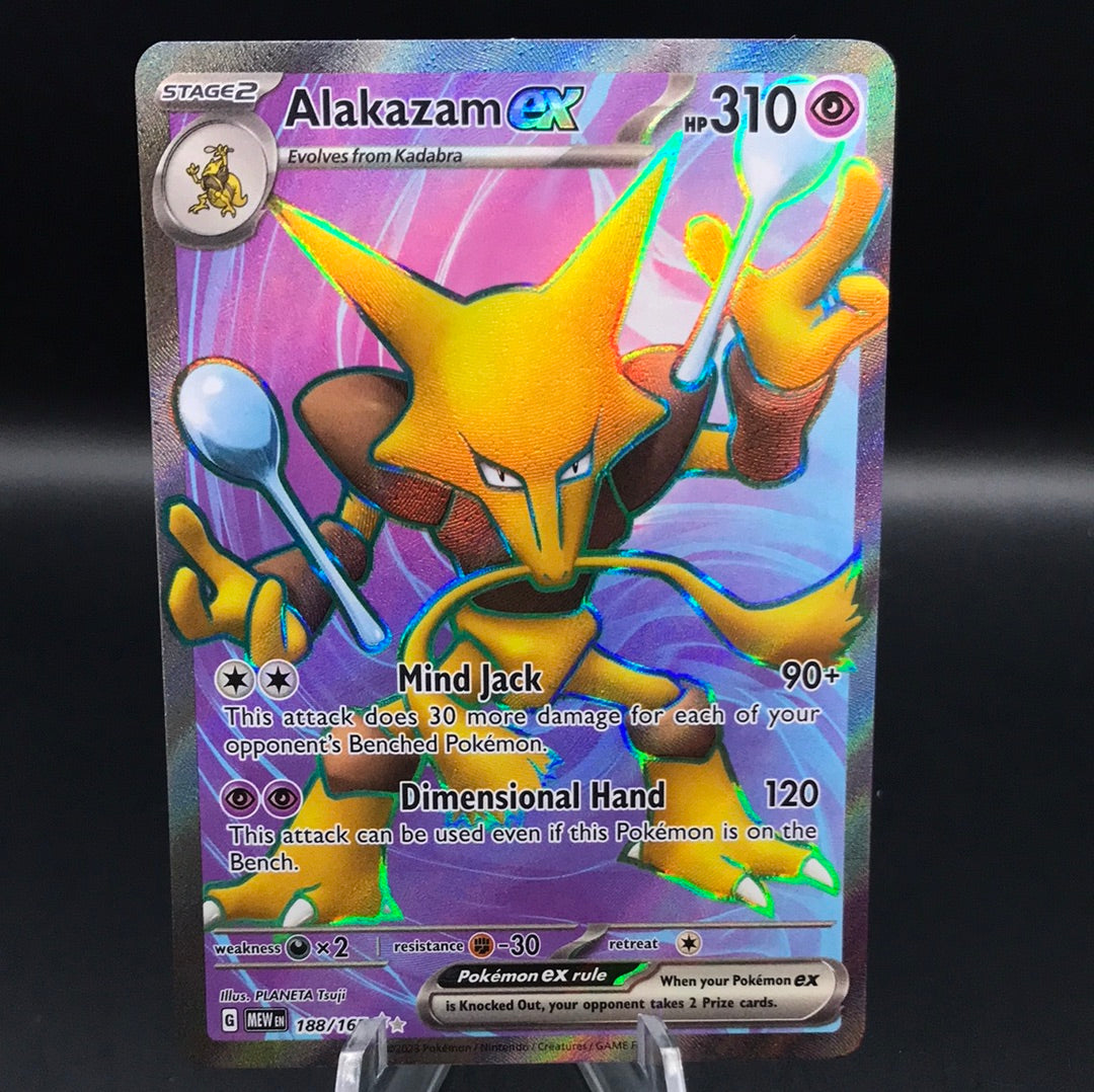 Pokémon TCG: 2023 Alakazam ex - 188/165 - SV: Scarlet & Violet 151