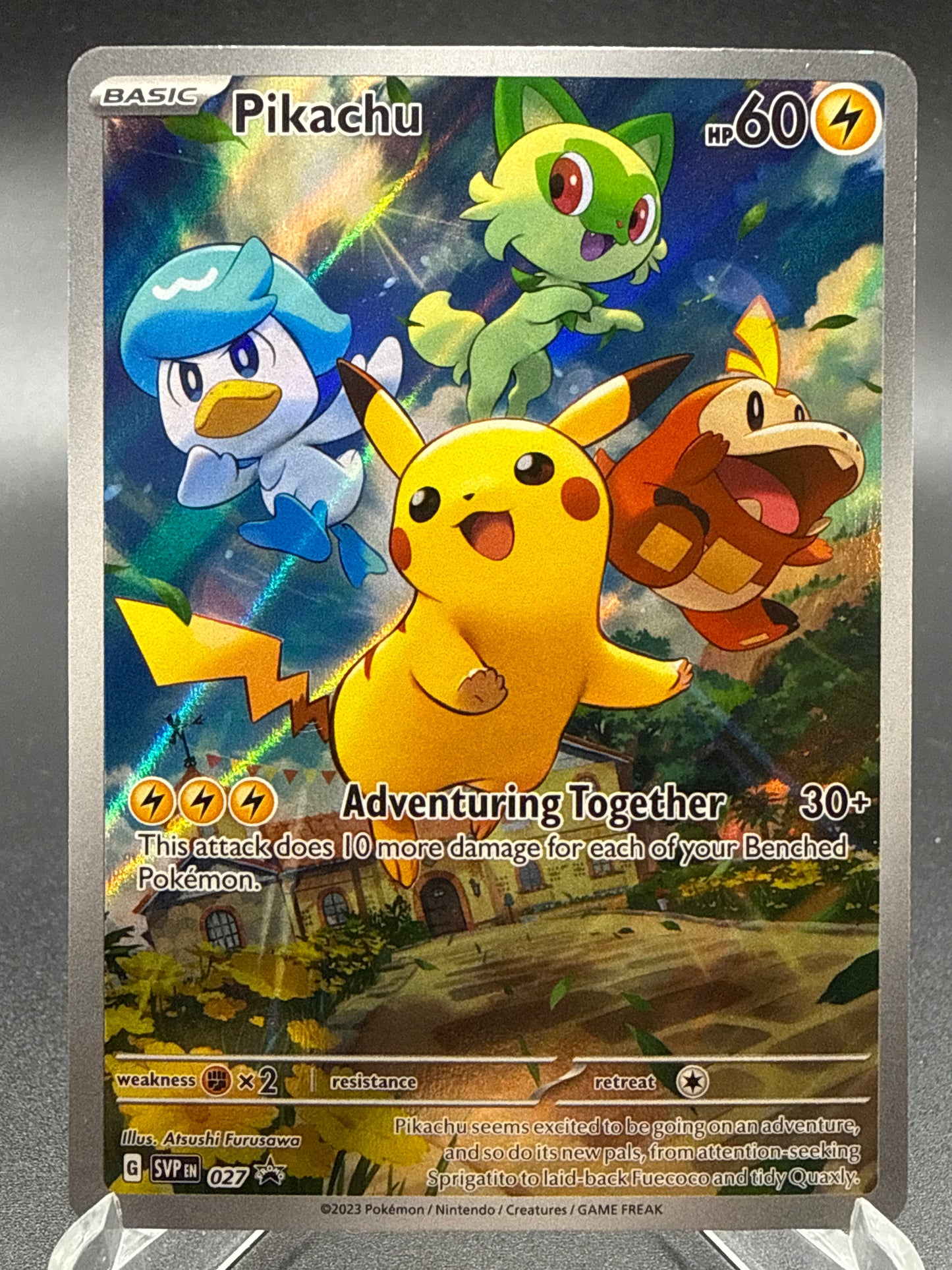 Pokémon TCG: 2023 Pikachu SVP 027 Scarlet & Violet Promo