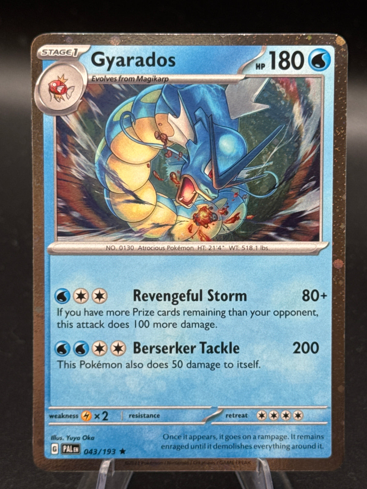 Pokémon TCG: 2023 Gyarados (Cosmo Holo) 043/193 Paldea Evolved