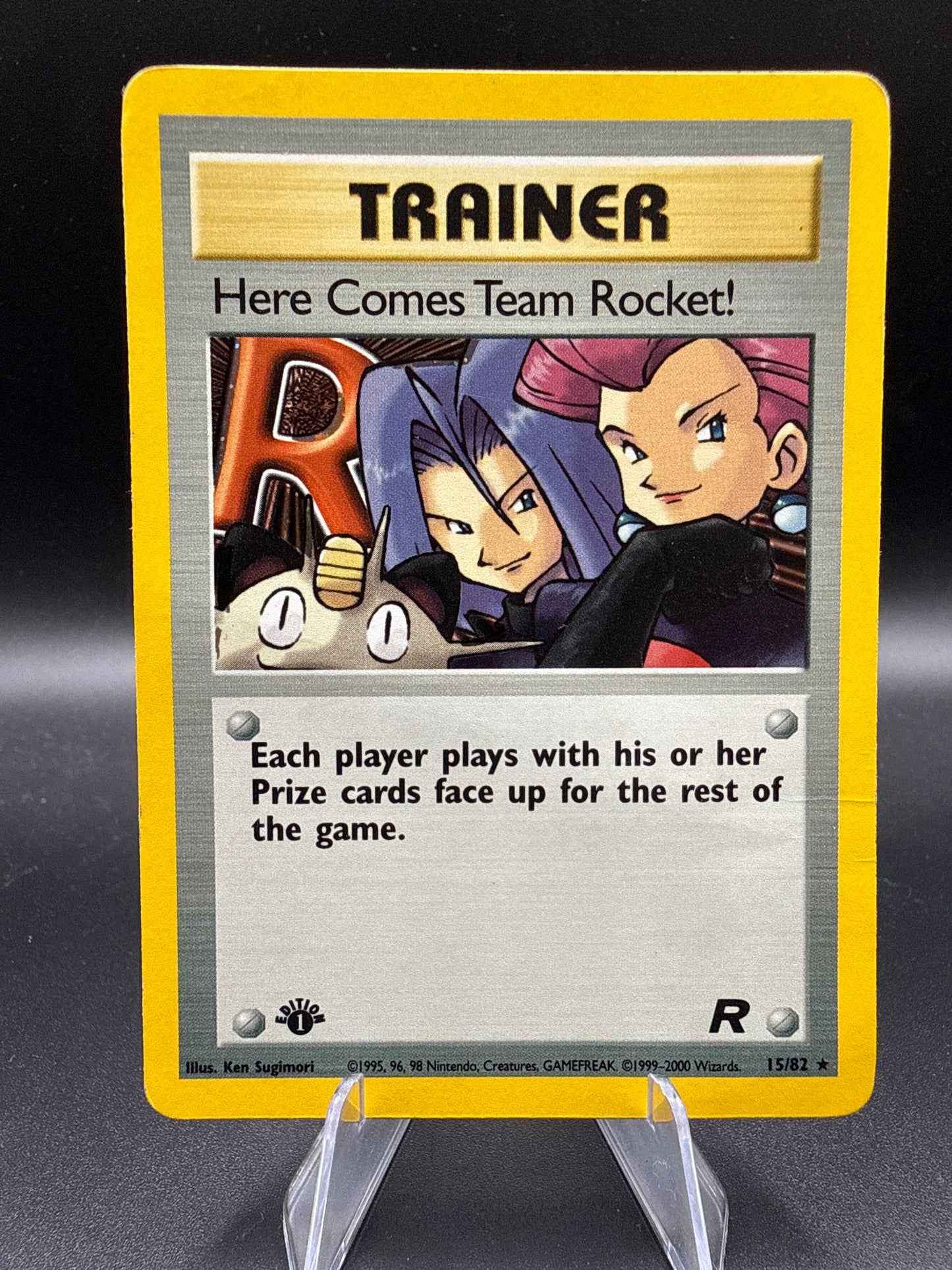Pokémon TCG: 2000 1st Edition Here Comes Team Rocket! 15/82 Team Rocket Holo