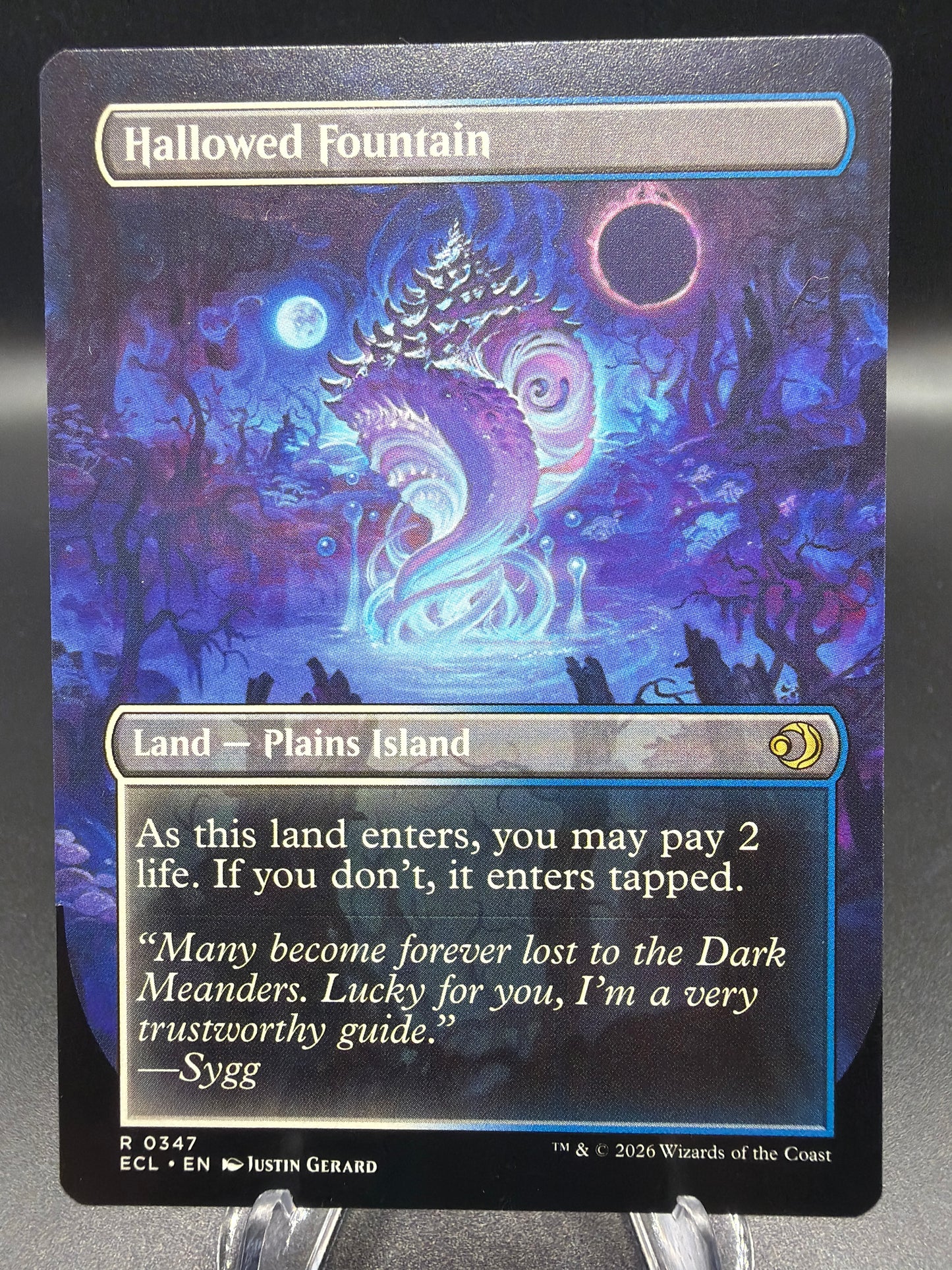 MTG TCG: Hallowed Fountain R 0347 - Lorwyn Eclipsed (ECL)