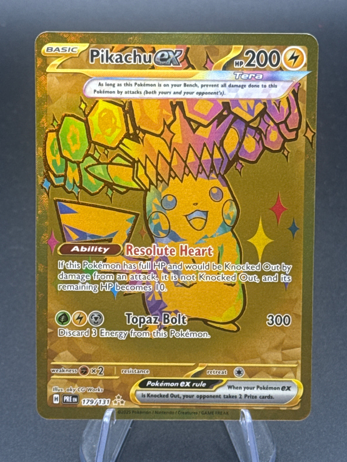 Pokémon TCG: 2025 Pikachu ex - 179/131 - SV: Prismatic Evolutions