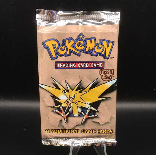 Pokémon TCG: Fossil Booster Pack (Zapdos Art) 20.69g