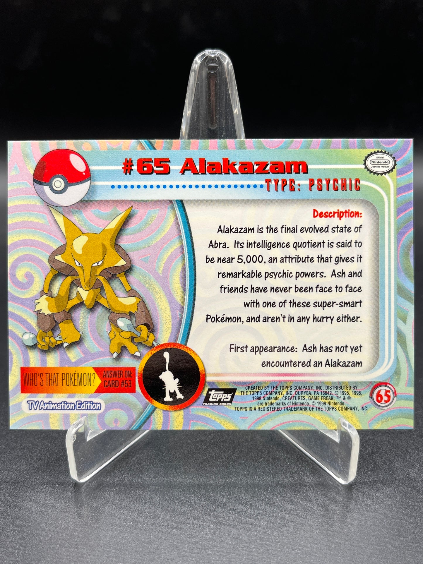 Pokémon TCG: 2000 Alakazam - #65 - Topps Chrome Pokemon TV