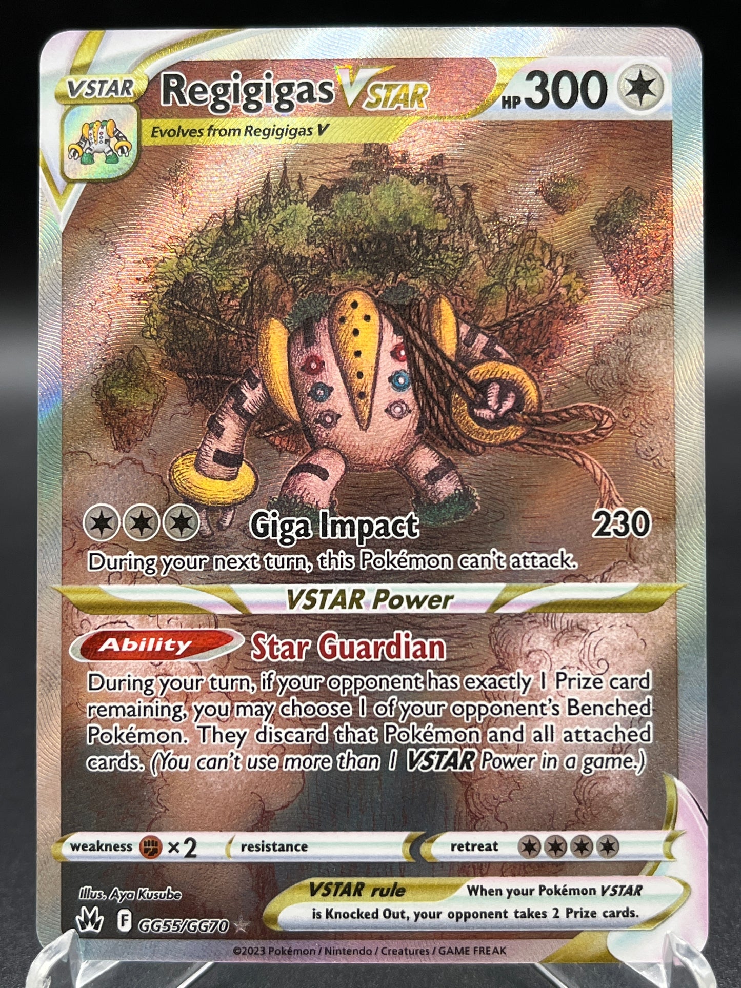 Pokémon TCG: 2023 - Regigigas VSTAR - GG55/GG70 - SWSH: Crown Zenith Galarian Gallery