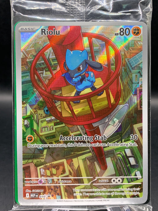 Pokémon TCG: 2025 Riolu - #010 - MEG: Mega Evolution Promo (Sealed)