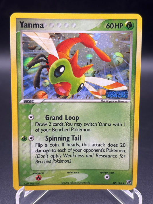 Pokémon TCG: 2005 Yanma 50/115 Unseen Forces Reverse Holo