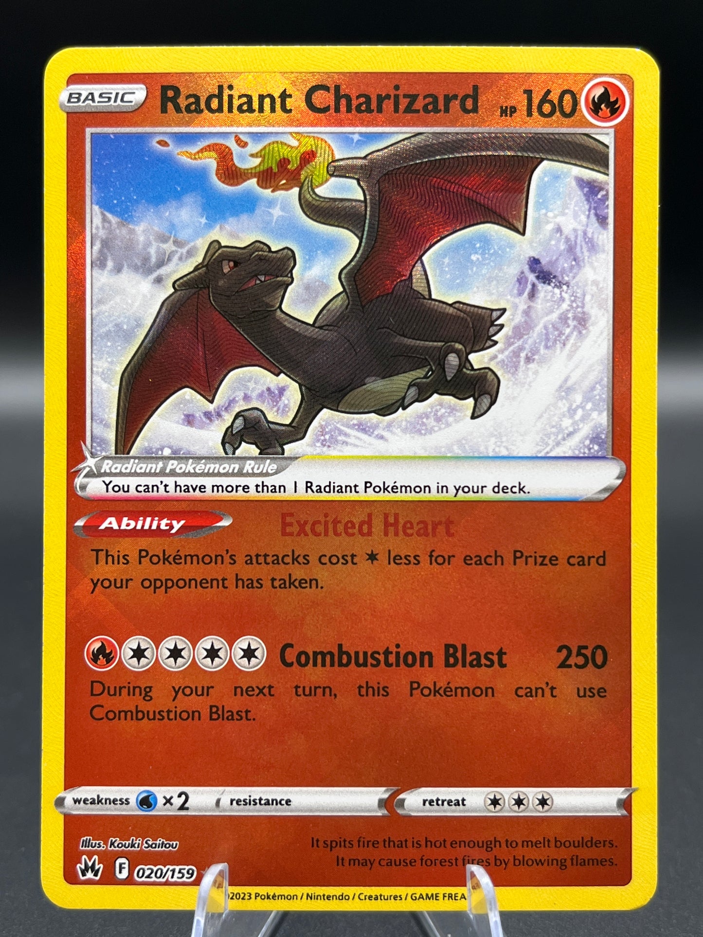 Pokémon TCG: 2023 Radiant Charizard - 020/159 - SWSH: Crown Zenith