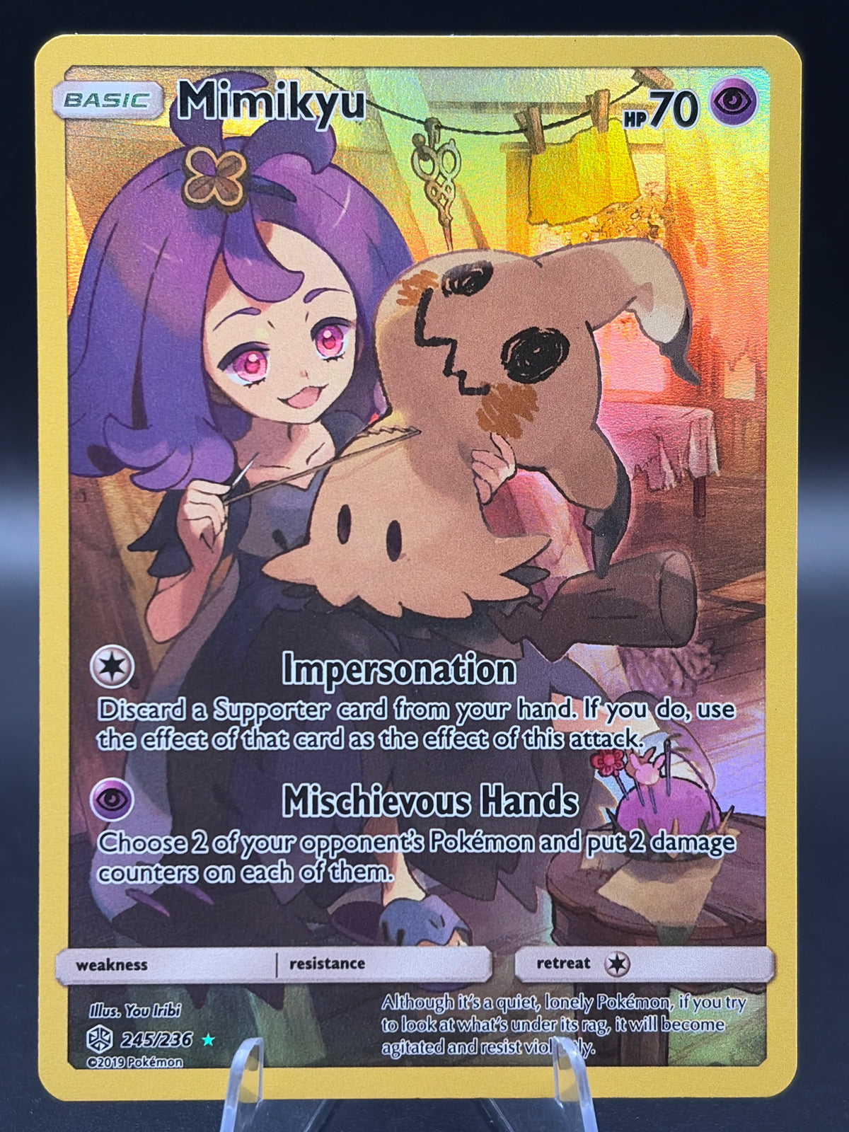 Pokémon TCG: 2019 Mimikyu - 245/236 - SM: Cosmic Eclipse
