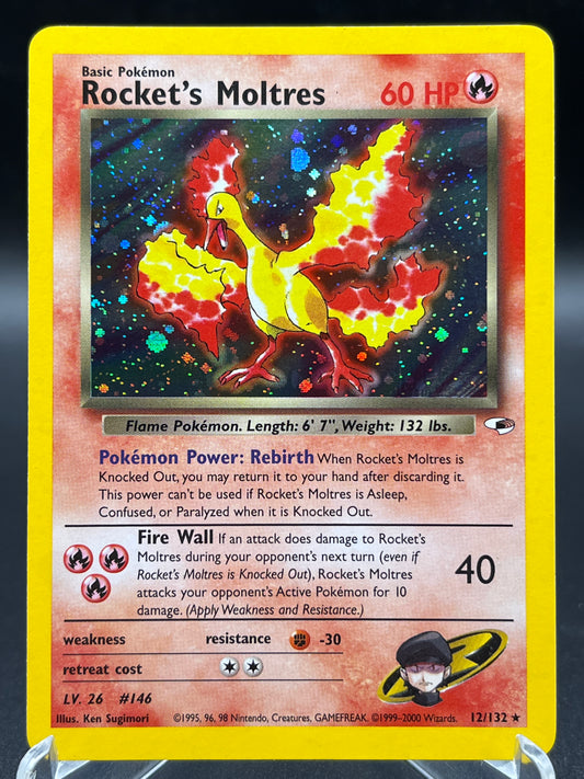 Pokémon TCG: 2000 Rocket's Moltres 12/132 Gym Heroes