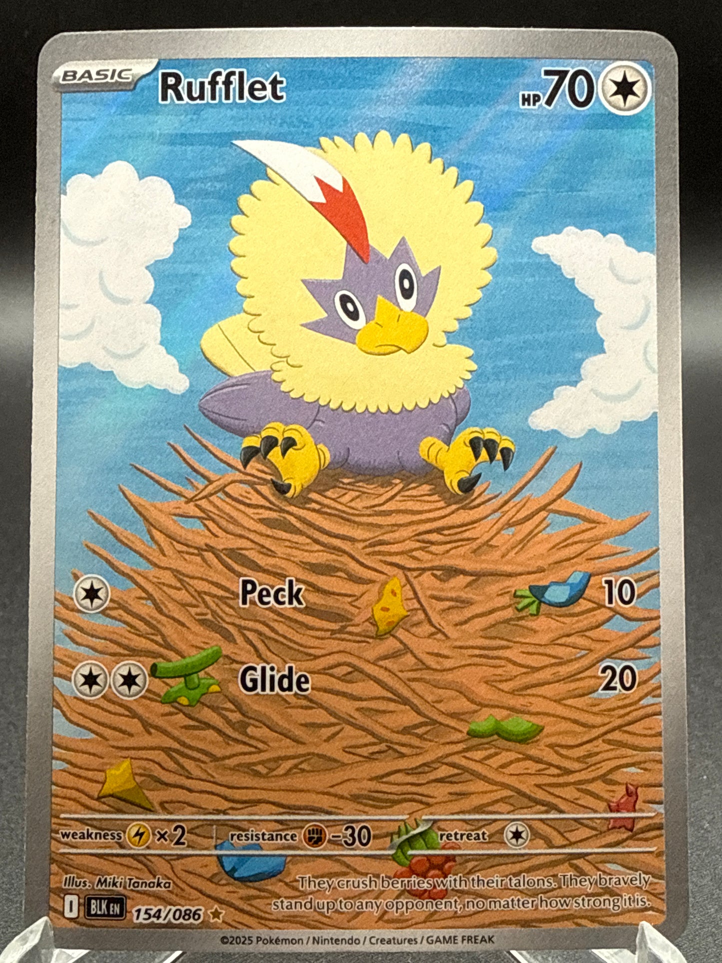 Pokémon TCG: 2025 Rufflet - 154/086 - SV: Black Bolt