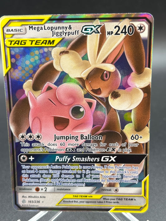 Pokémon TCG: 2019 Mega Lopunny & Jigglypuff GX 165/236 SM: Cosmic Eclipse