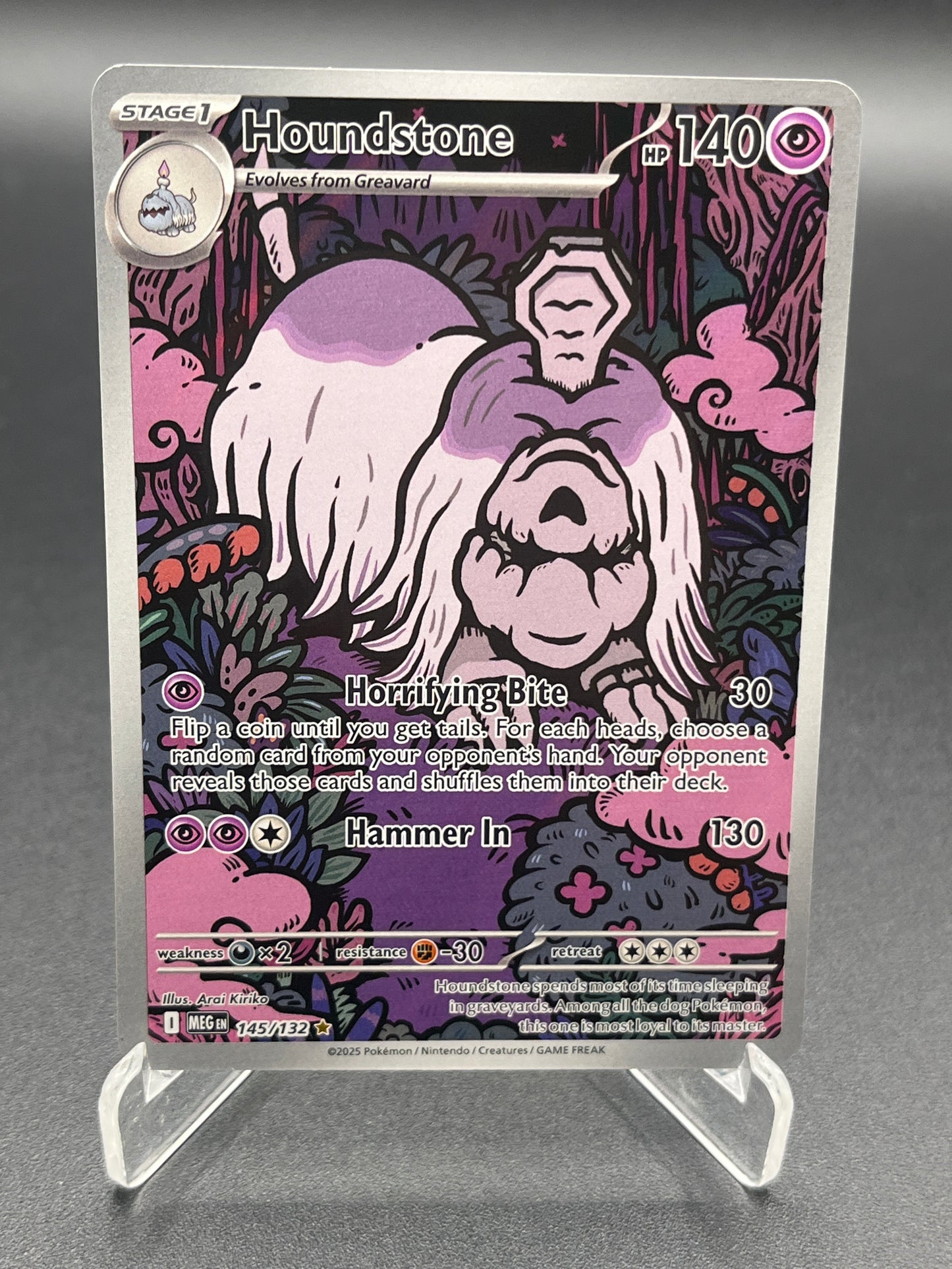Pokémon TCG: 2025 Houndstone 145/132 MEG: Mega Evolution