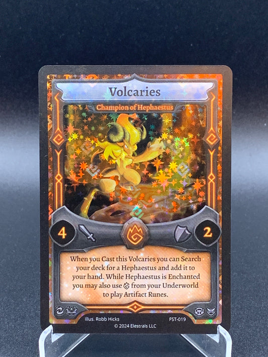 Elestrals TCG: Volcaries - Champion of Hephaestus - Divine Champions: Firestorm