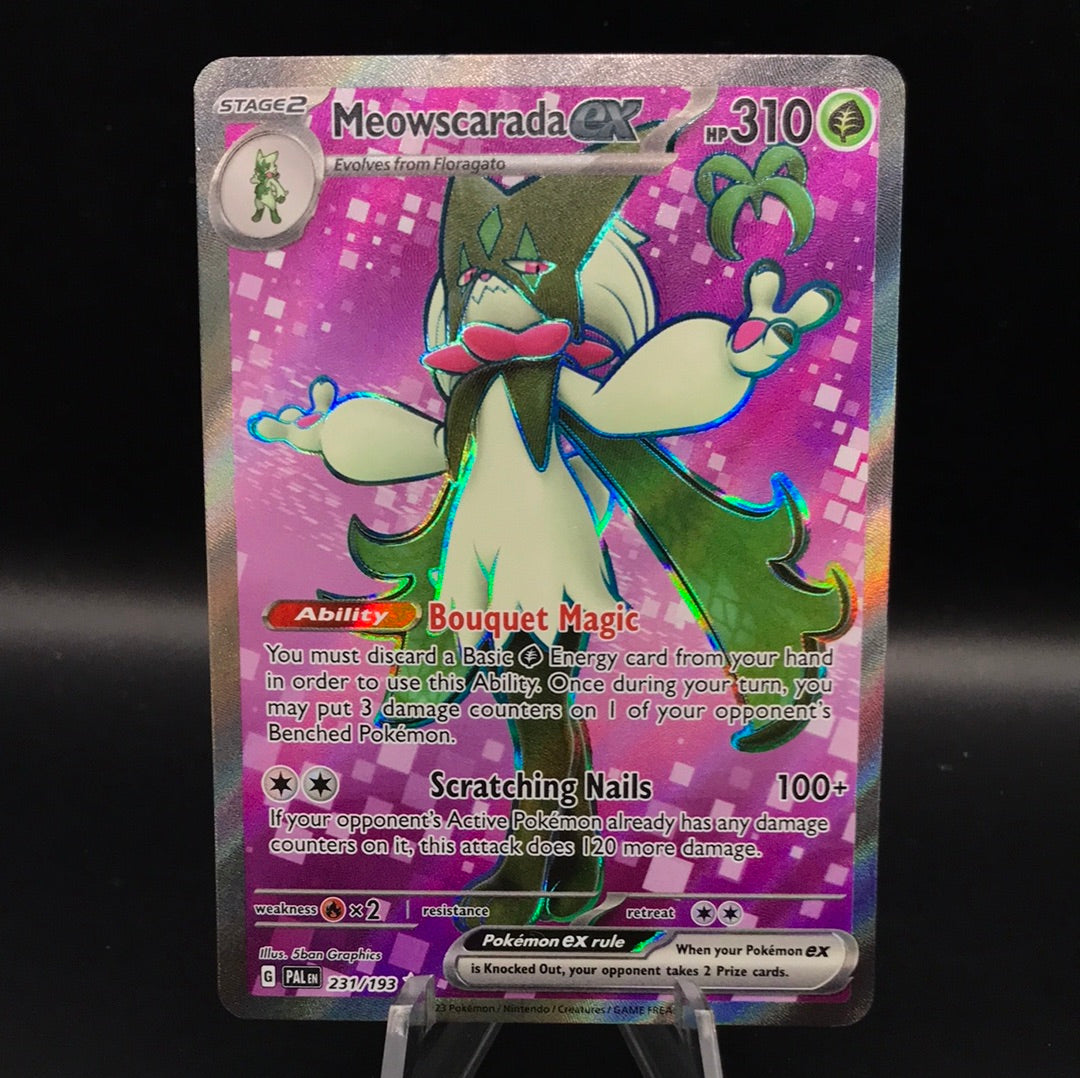 Pokémon TCG: 2023 Meowscarada EX 231/193 S&V: Paldea Evolved