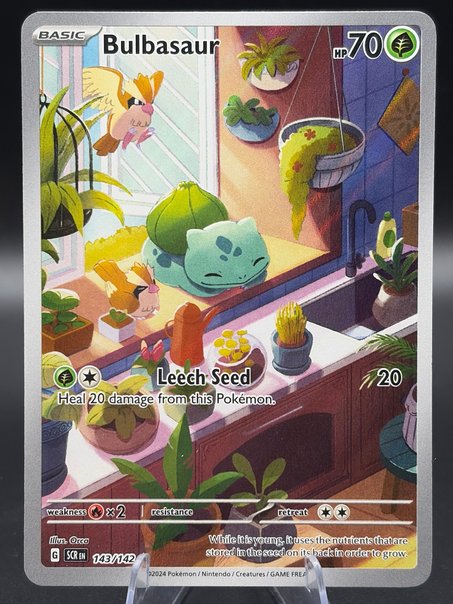 Pokémon TCG: 2024 Bulbasaur 143/142 SV: Stellar Crown