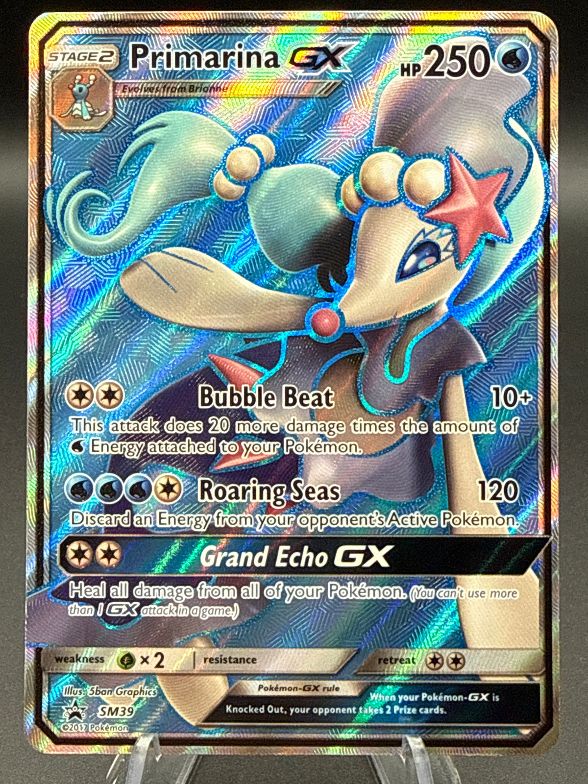 Pokémon TCG: 2017 Primarina GX - SM39 - SM Promos