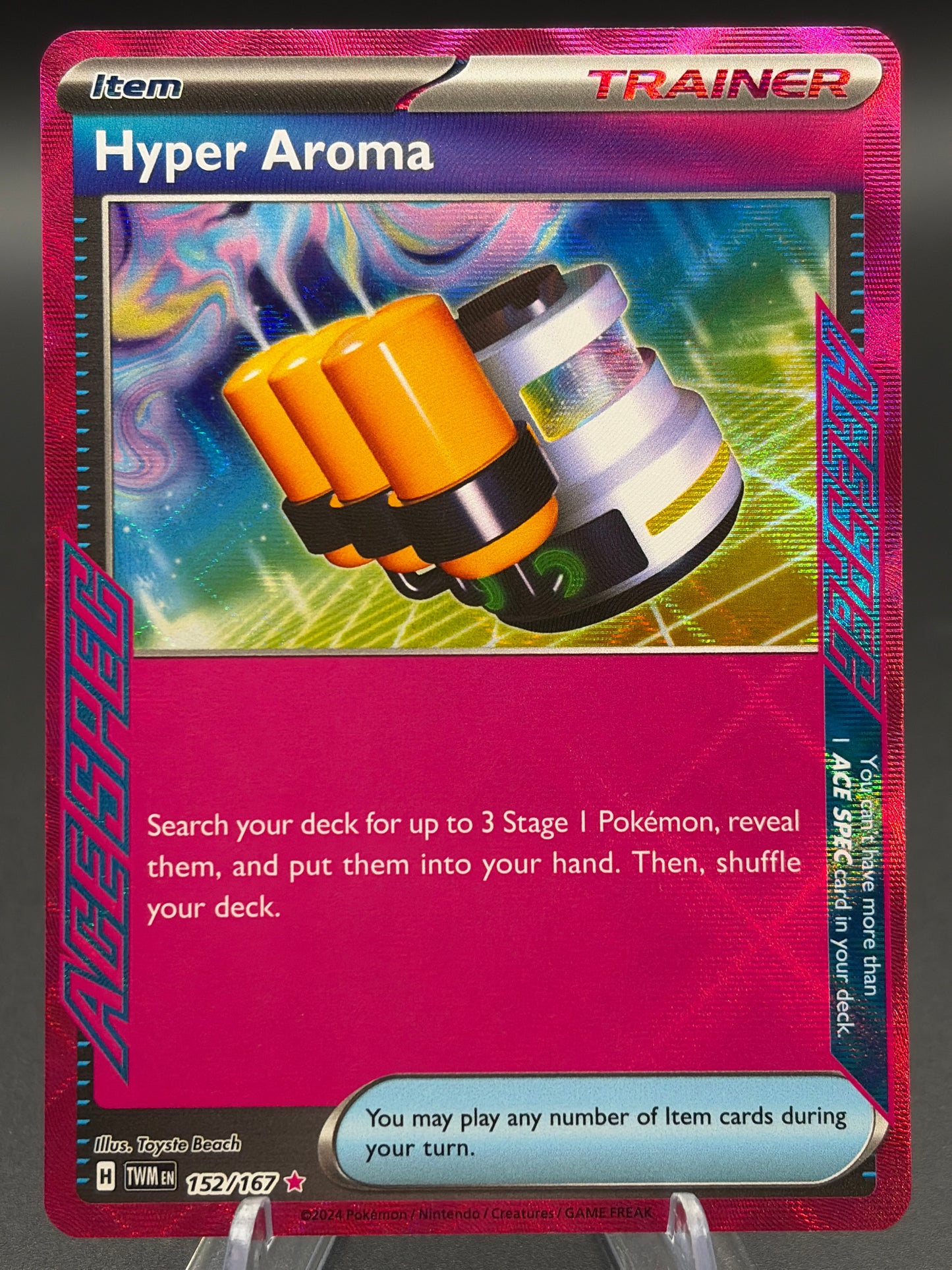 Pokémon TCG: 2024 Hyper Aroma Ace Card - 152/167 - Twilight Masquerade