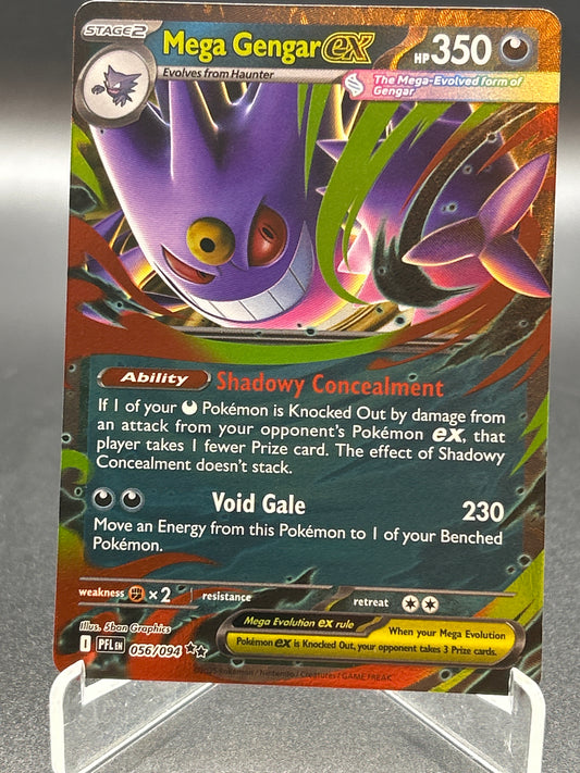 Pokémon TCG: 2025 Mega Gengar ex 056/094 PFL: Phantasmal Flames