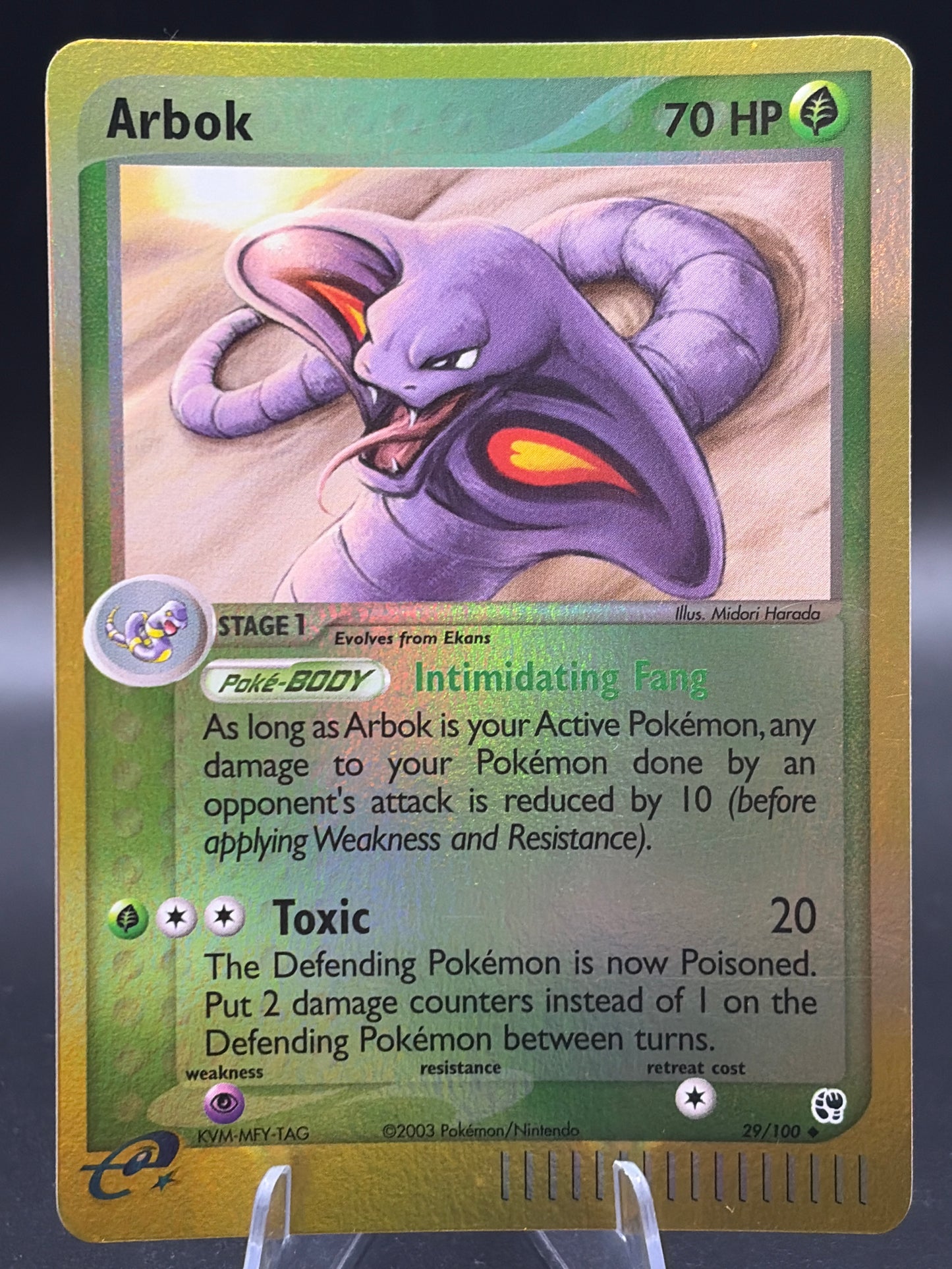 Pokémon TCG: 2003 Arbok 29/100 - EX Sandstorm Reverse Holo