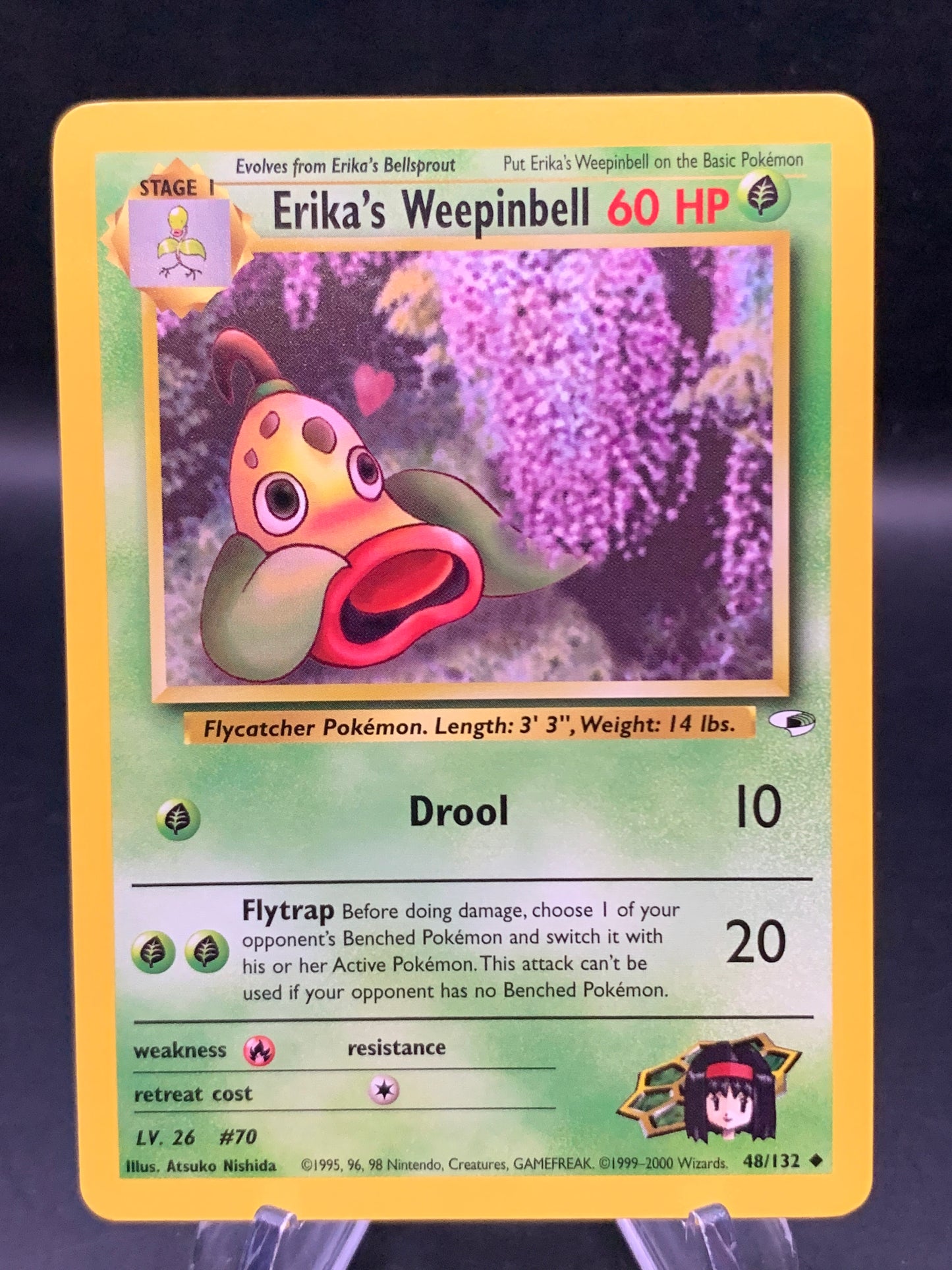 Pokémon TCG: 2000 Erika’s Weepinbell 48/132 Gym Heroes