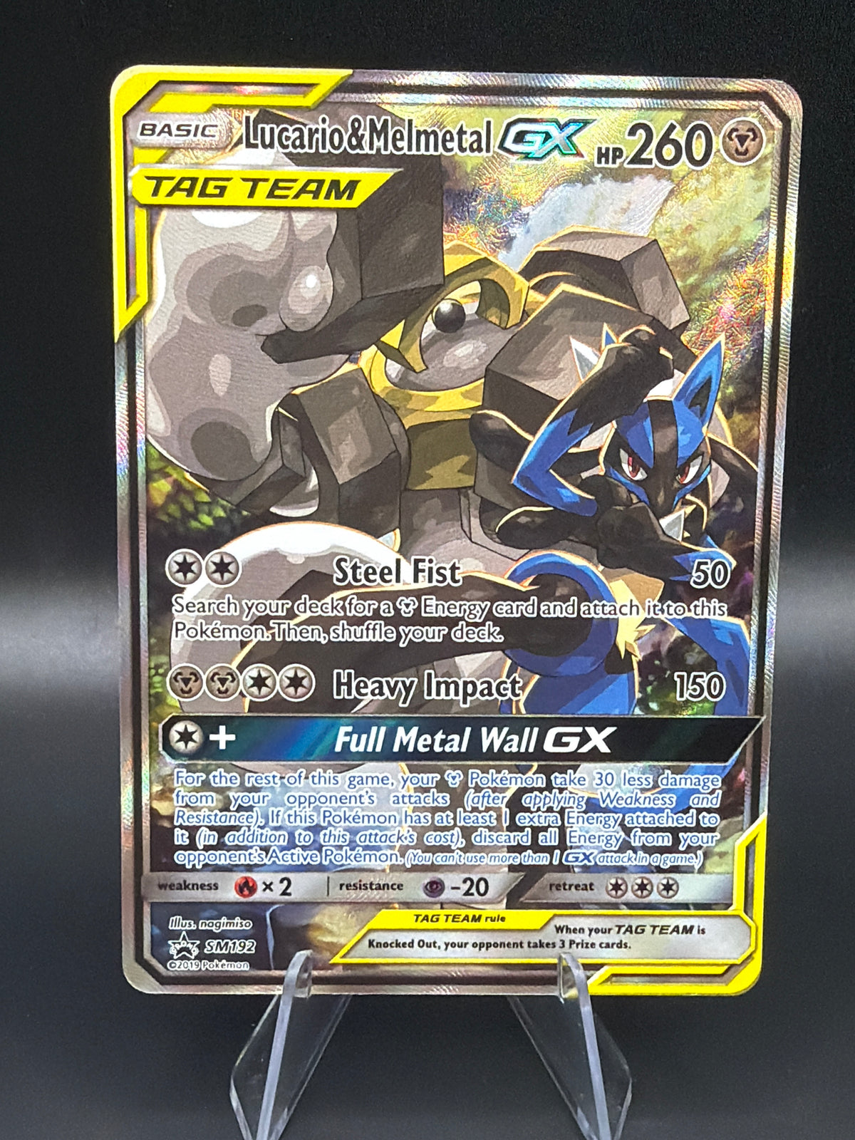 Pokémon TCG: 2019 - Lucario & Melmetal GX - SM192 - SM: Sun & Moon Promos