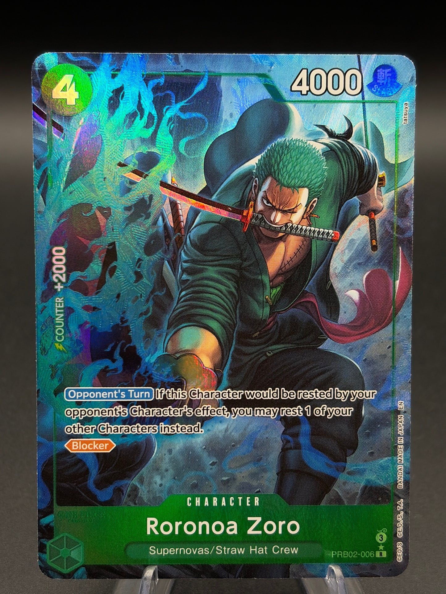 One Piece TCG: Roronoa Zoro (Alternate Art) PRB02-006 - Premium Booster -The Best- Vol. 2