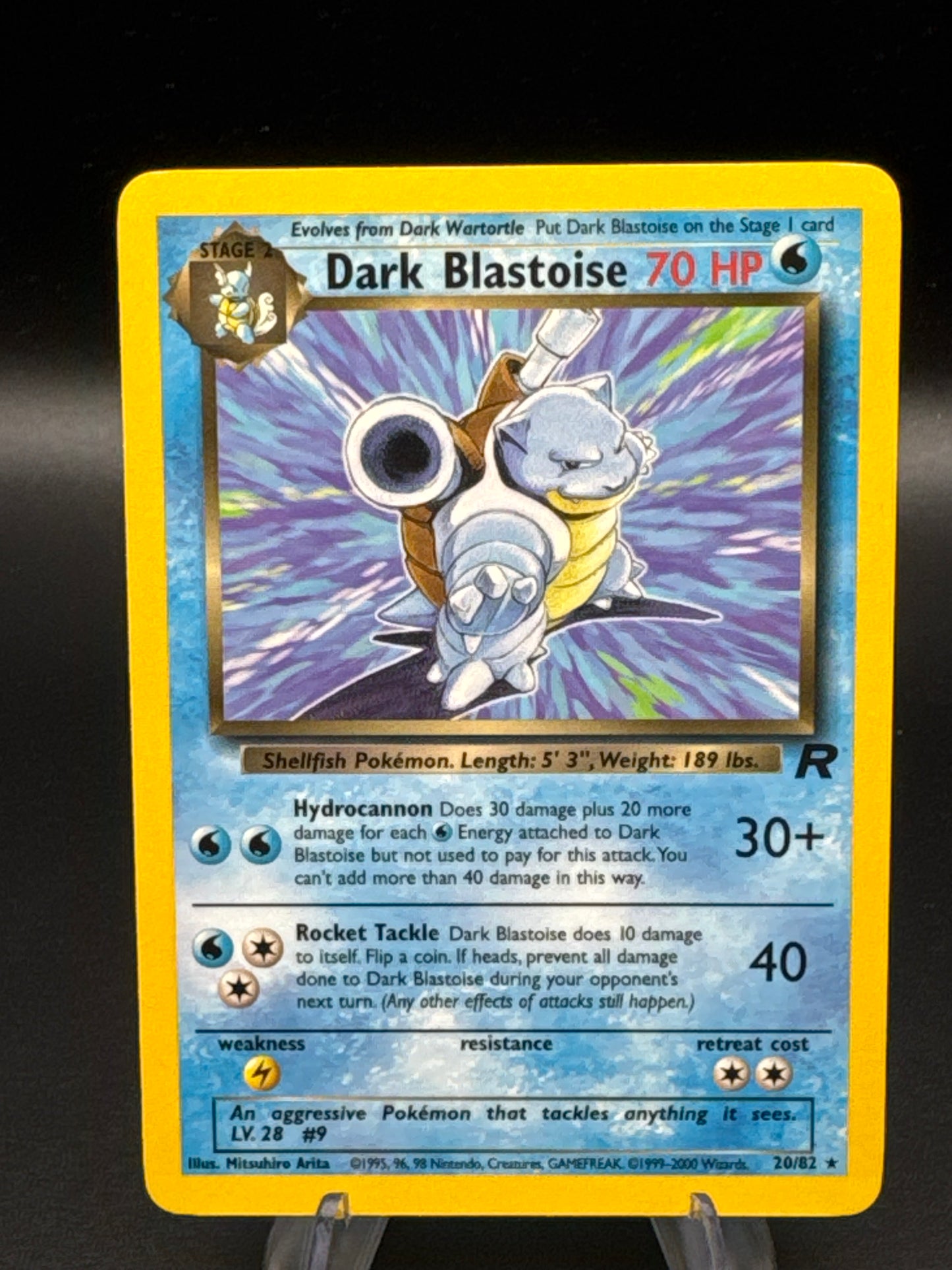 Pokémon TCG: 2000 Dark Blastoise 20/82 Team Rocket Unlimited