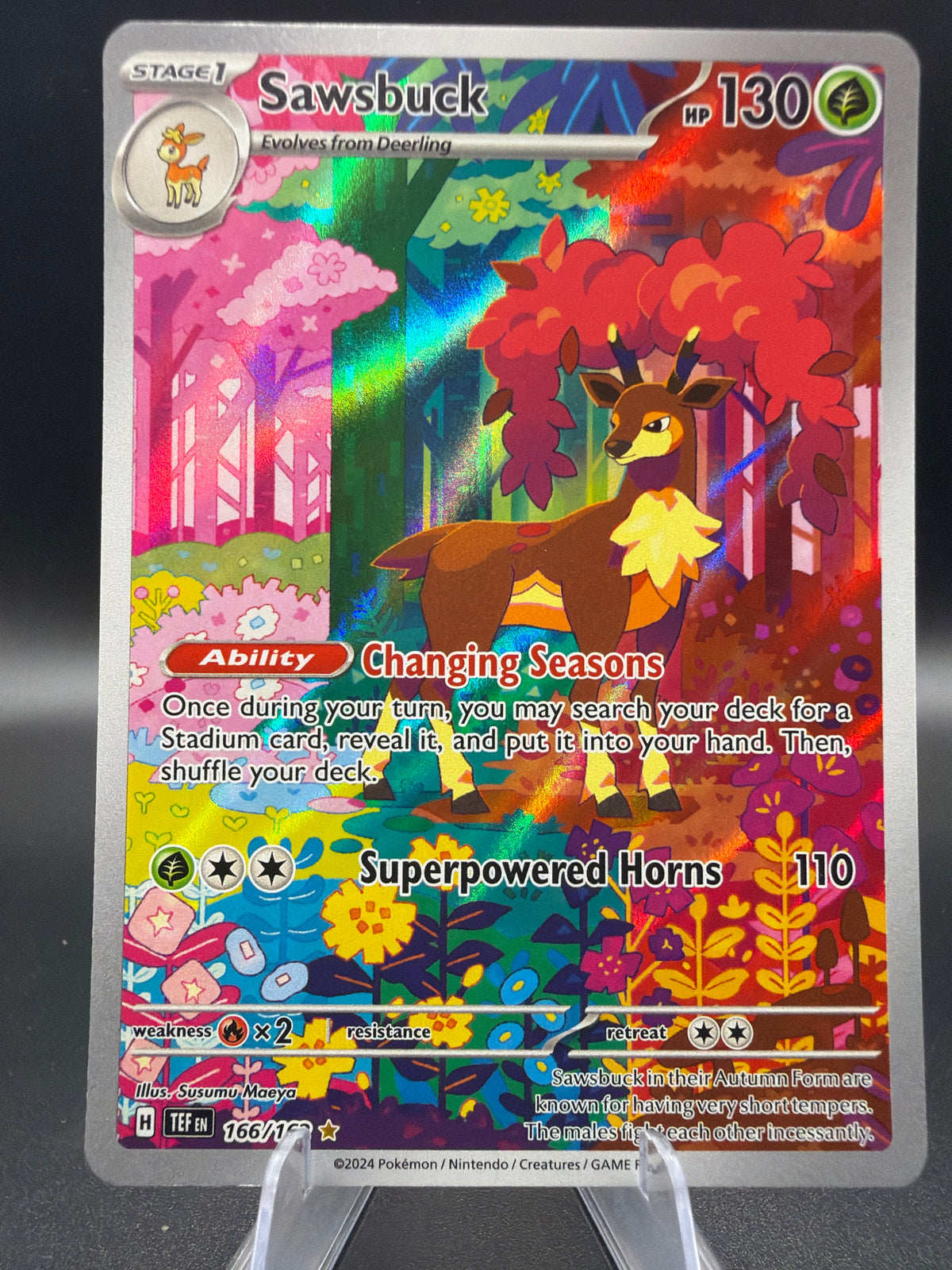 Pokémon TCG: 2024 Sawsbuck - 166/162 - S&V: Temporal Forces