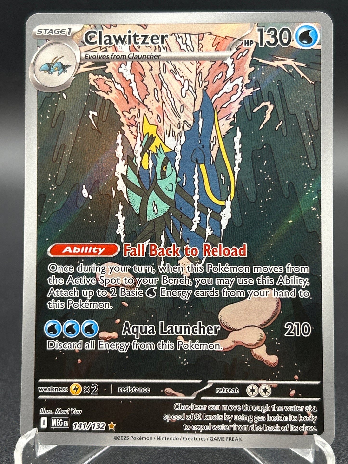 Pokémon TCG: 2025 Clawitzer 141/132 MEG: Mega Evolution