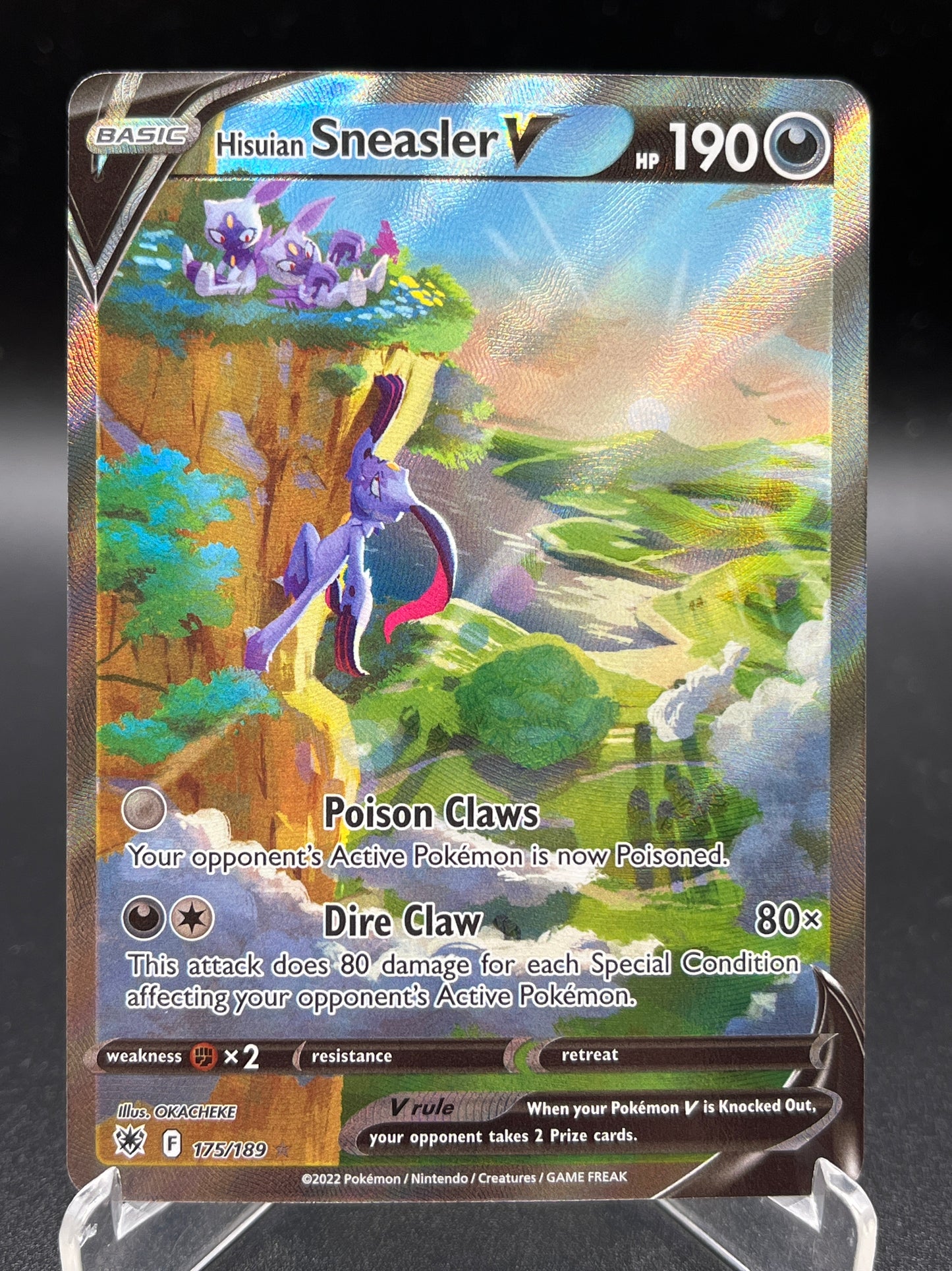Pokémon TCG: 2022 Hisuian Sneasler V 175/189 SWSH: Astral Radiance