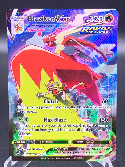 Pokémon TCG: 2022 Blaziken Vmax TG15/TG30 Silver Tempest
