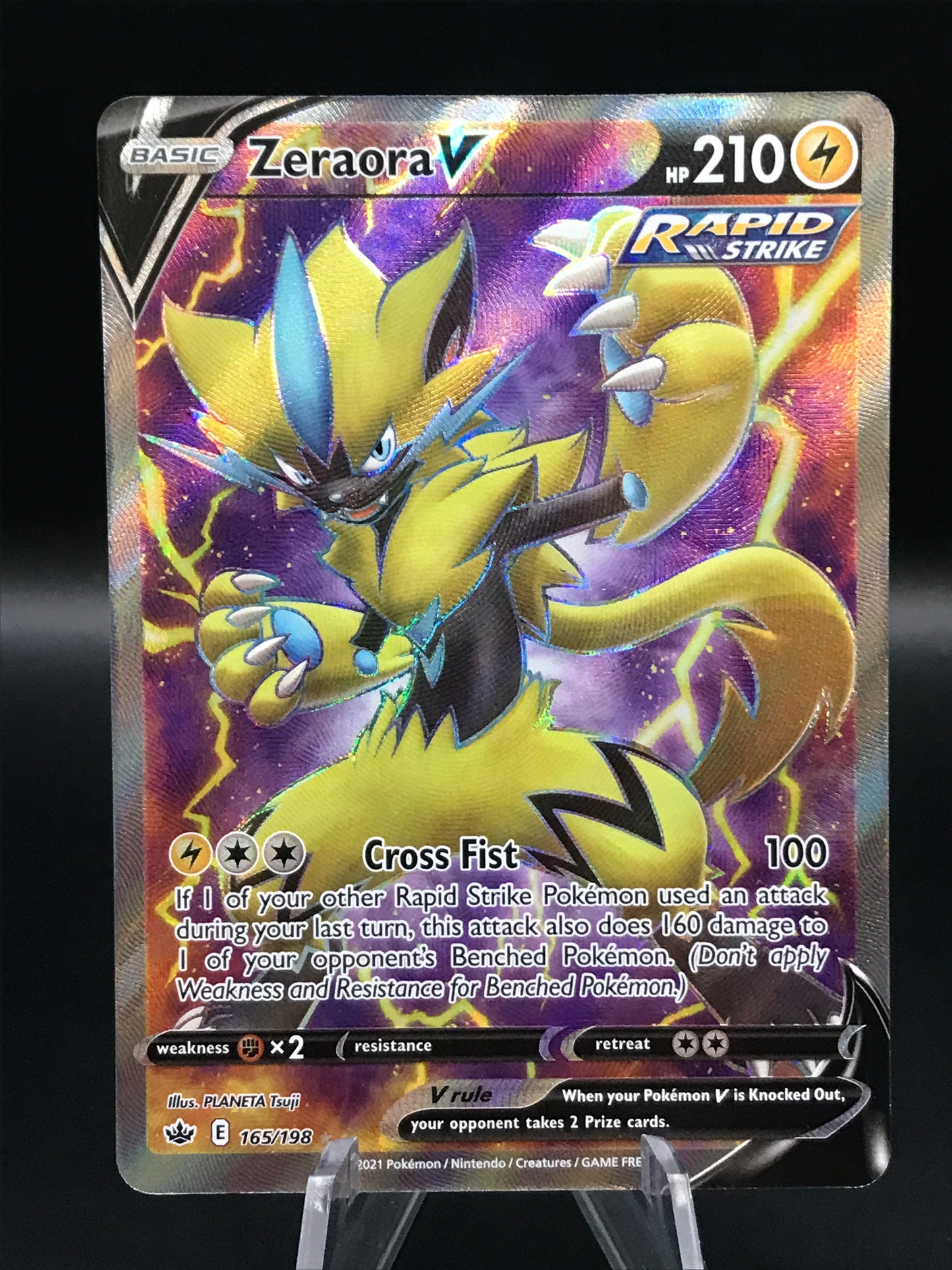 Pokemon TCG: 2021 Zeraora V 165/198 S&S: Chilling Reign