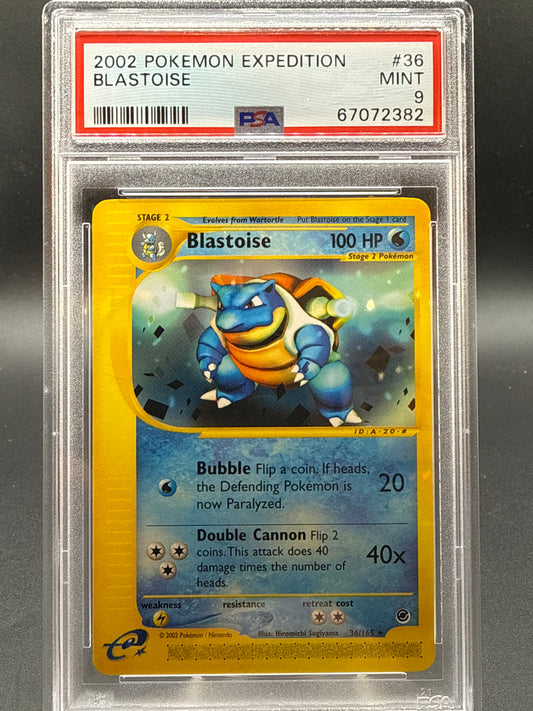PSA 9 Pokémon TCG: 2002 Blastoise 36/165 Expedition