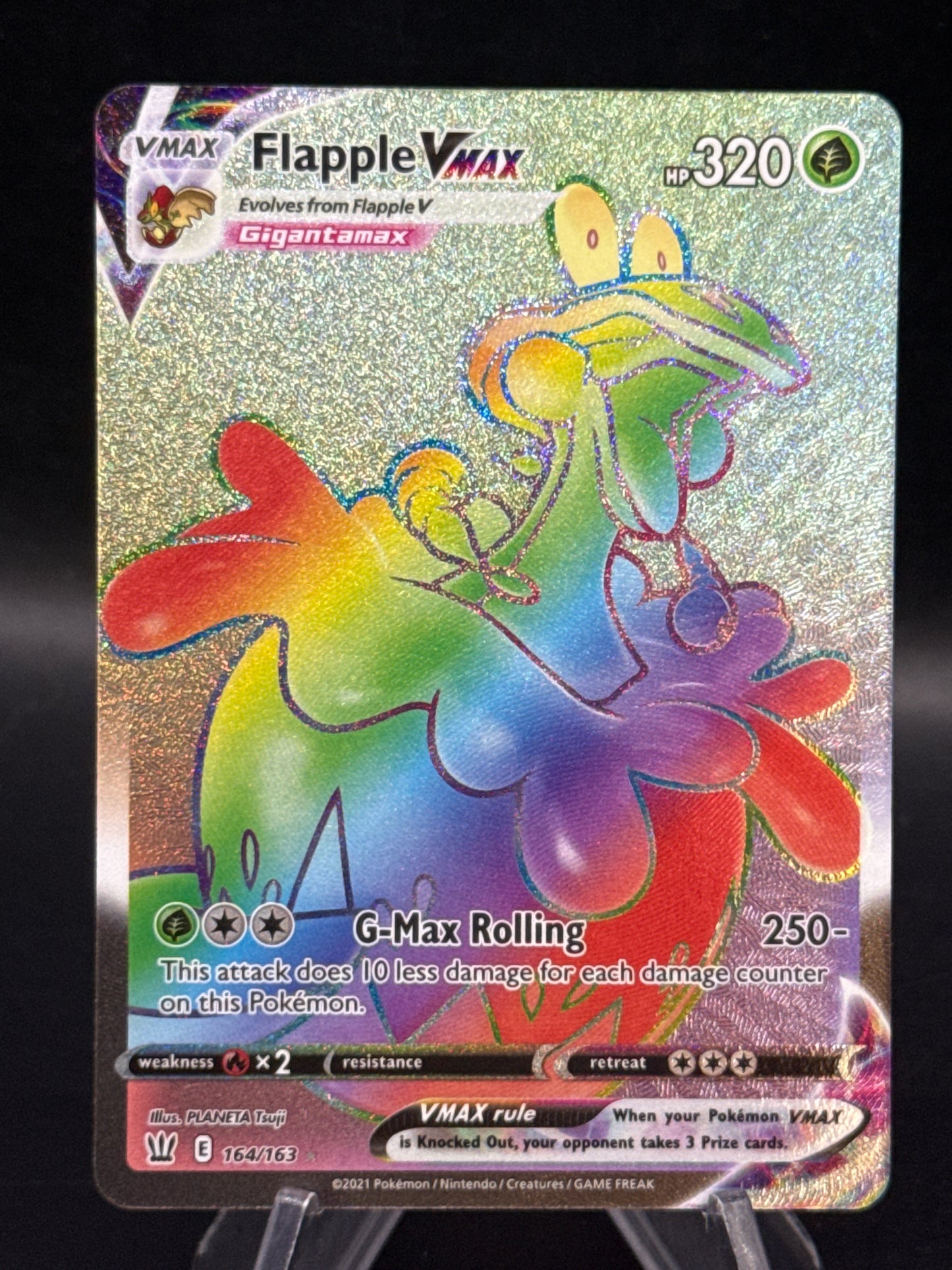 Pokémon TCG: 2021 Flapple VMAX - 164/163 - SWSH05: Battle Styles