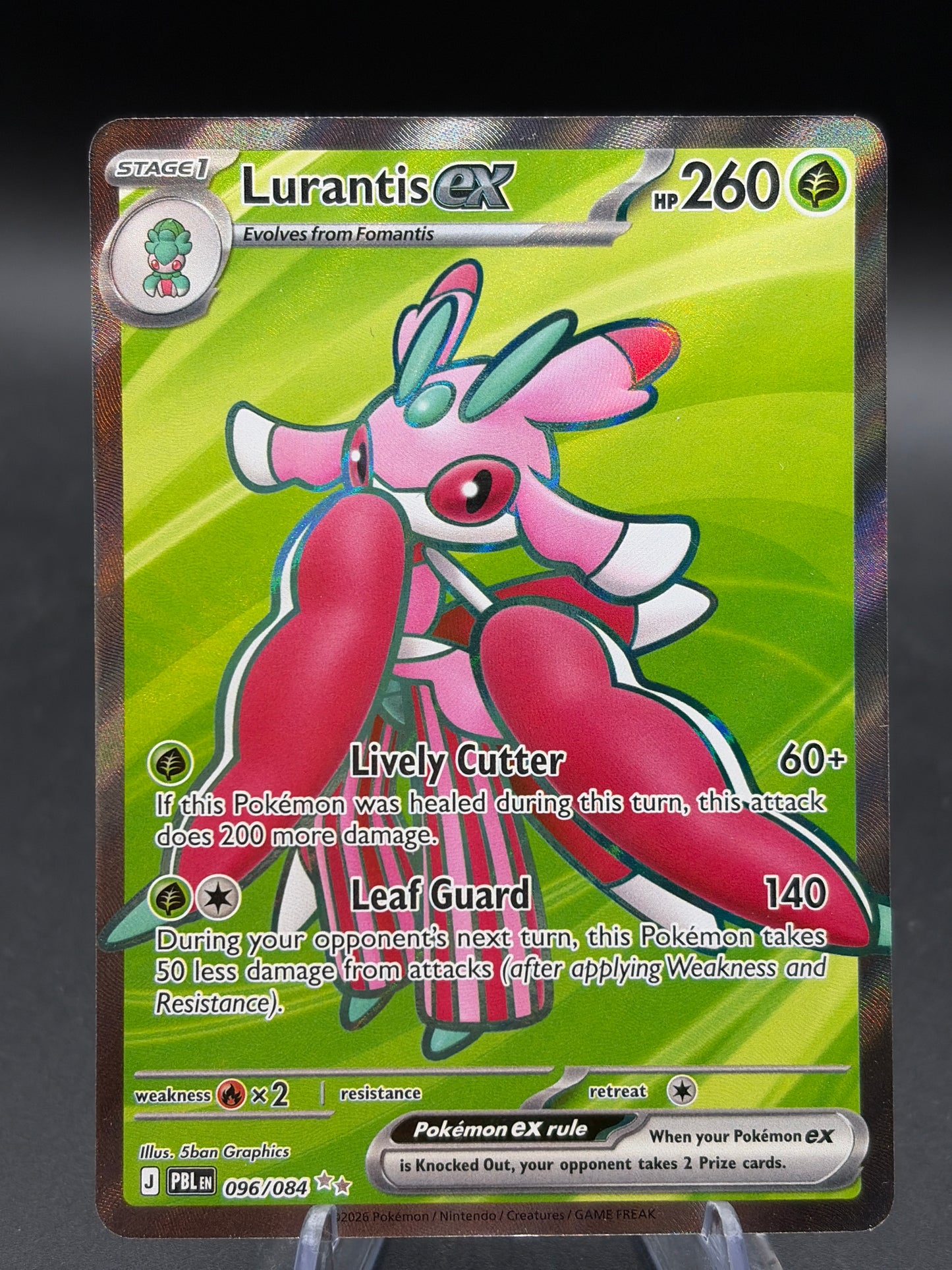 Pokémon TCG: 2026 Lurantis ex - 096/084 - ME05: Pitch Black (PBL)
