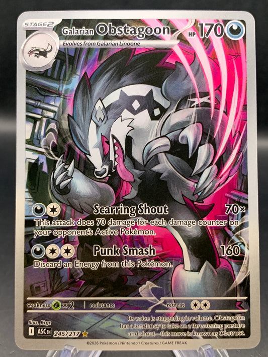 Pokémon TCG: 2026 Galarian Obstagoon - 245/217 - ME: Ascended Heroes